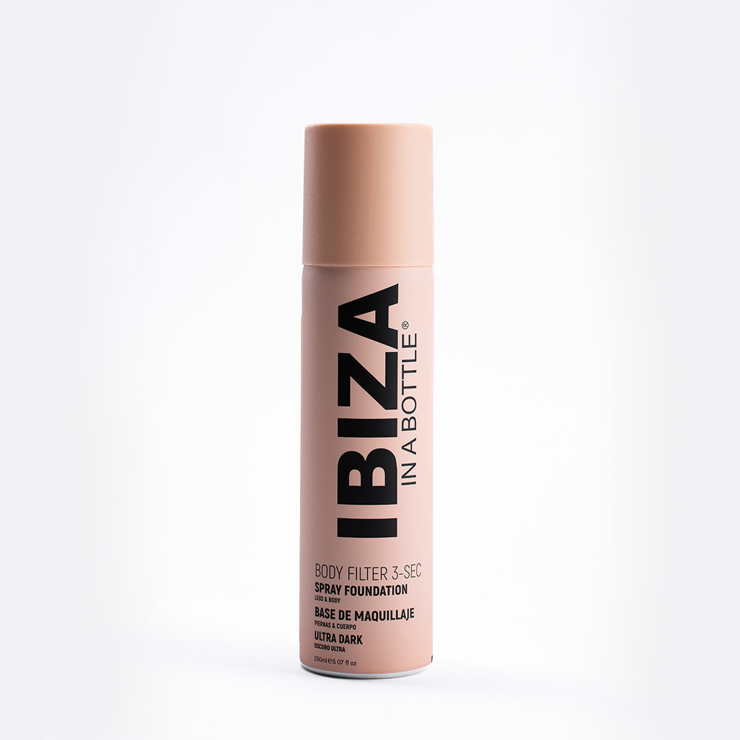 IBIZA 3-SEC BODY FILTER Ultra Dark Nude Anti-Aging Instant Spray-on Le –  Biovène Barcelona | The conscious™