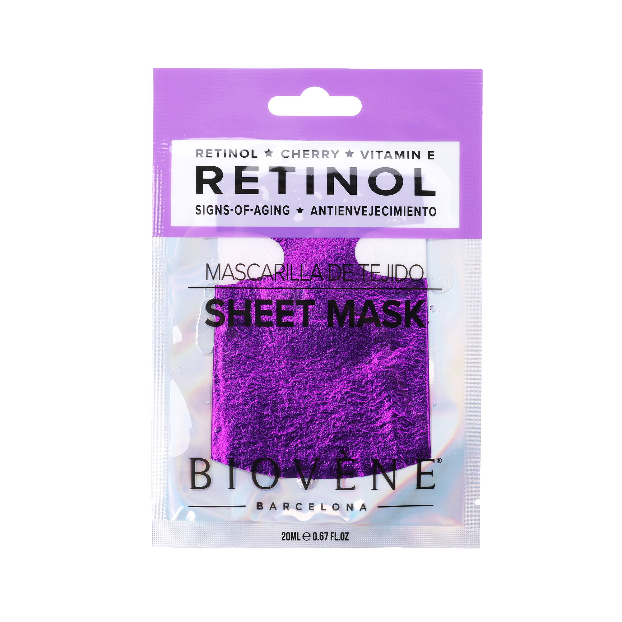 RETINOL Signs-of-Aging Glam Sheet Mask with Cherry and Vitamin E