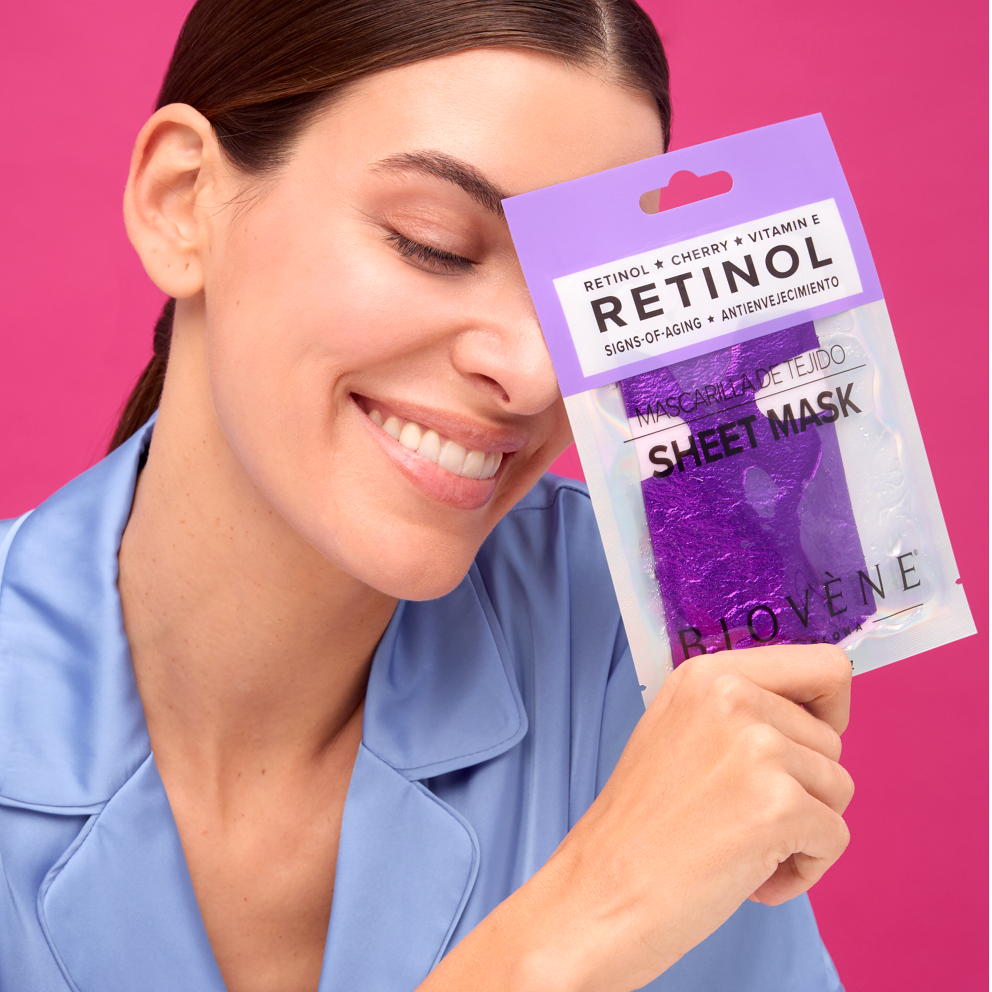 RETINOL Signs-of-Aging Glam Sheet Mask with Cherry and Vitamin E