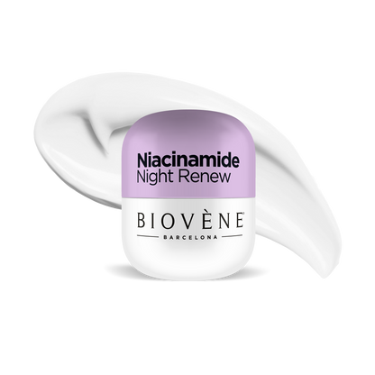 NIACINAMIDE NIGHT RENEW Revitalizing Night Cream with Anti-Aging Peptides, Niacinamide &amp; Organic Blueberry