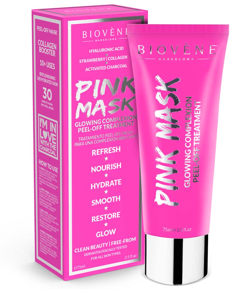 PINK MASK Glowing Complexion Peel Off Treatment Biov ne